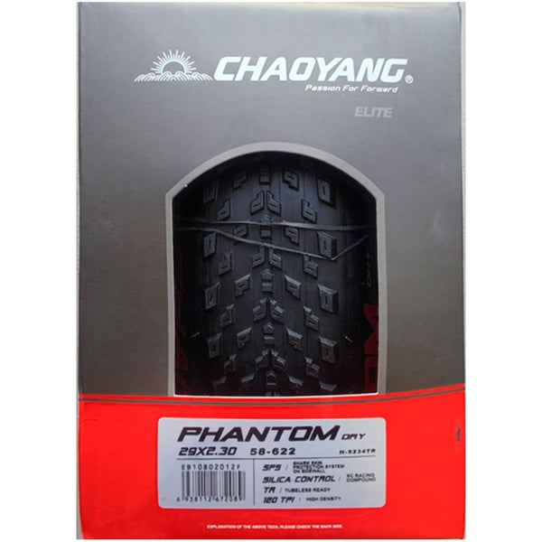 Llantas XC 29×2.30 Chaoyang 120TPI Silica Control SPS TLR Phantom Dry Kevlar